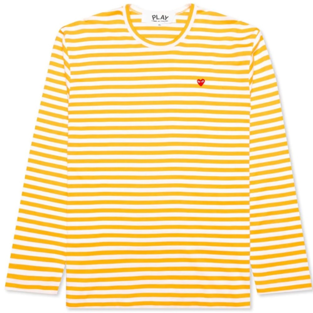 Comme des Garçons PLAY long sleeve stripe shirt